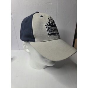 Orange County Choppers Hat Navy Grey Flame Embroidered Bio-Domes Cap One Size